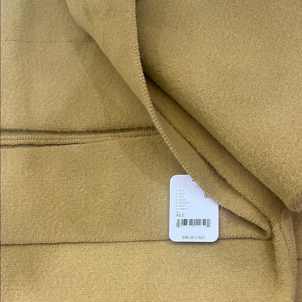 Free People -All I Need Cozy Hooded Duster in Pink , mustard Tan & Cobalt blue ! - Picture 5 of 6